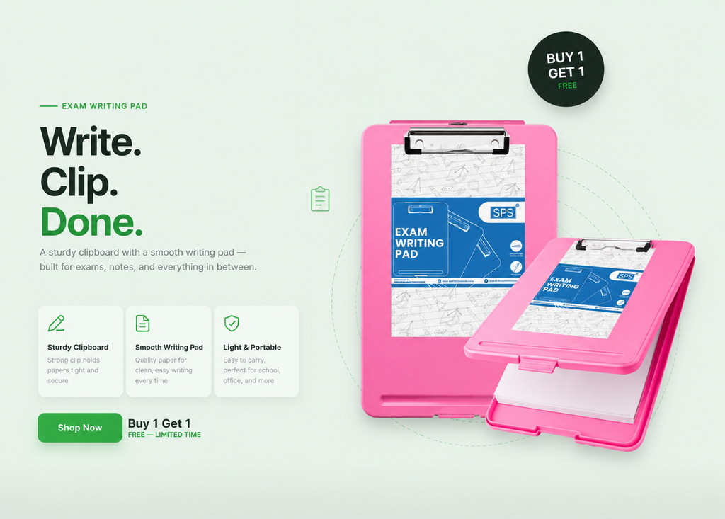 Writing Pad with storage